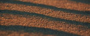 Preview wallpaper sand, waves, surface, macro, brown