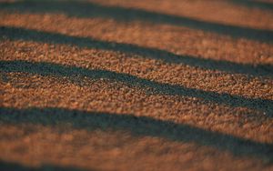 Preview wallpaper sand, waves, surface, macro, brown
