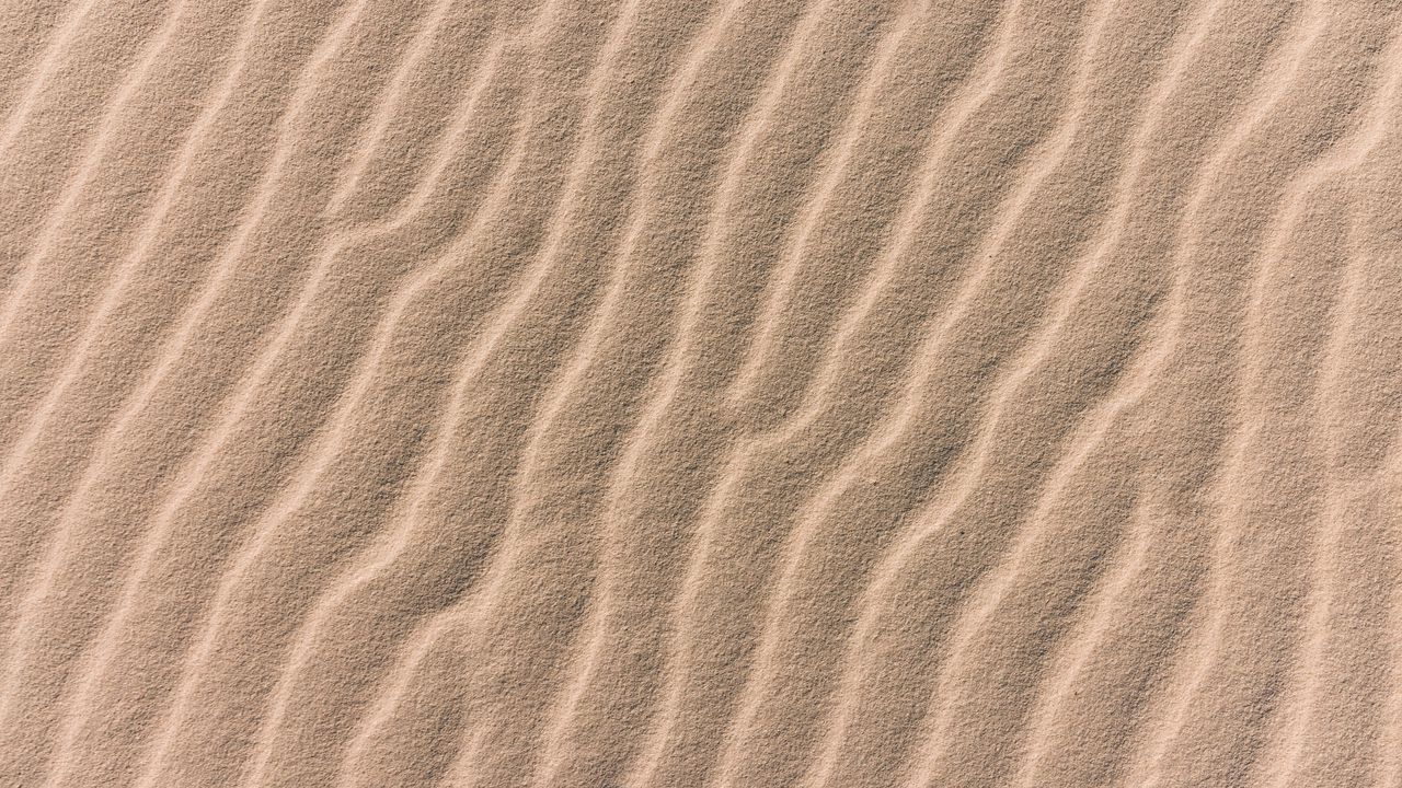 Wallpaper sand, waves, surface, brown, texture hd, picture, image