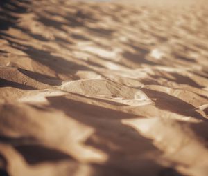 Preview wallpaper sand, waves, surface, texture, brown