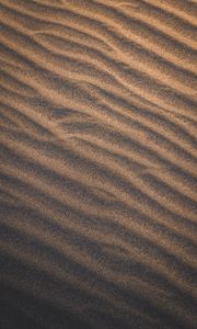 Preview wallpaper sand, waves, surface, brown