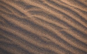 Preview wallpaper sand, waves, surface, brown