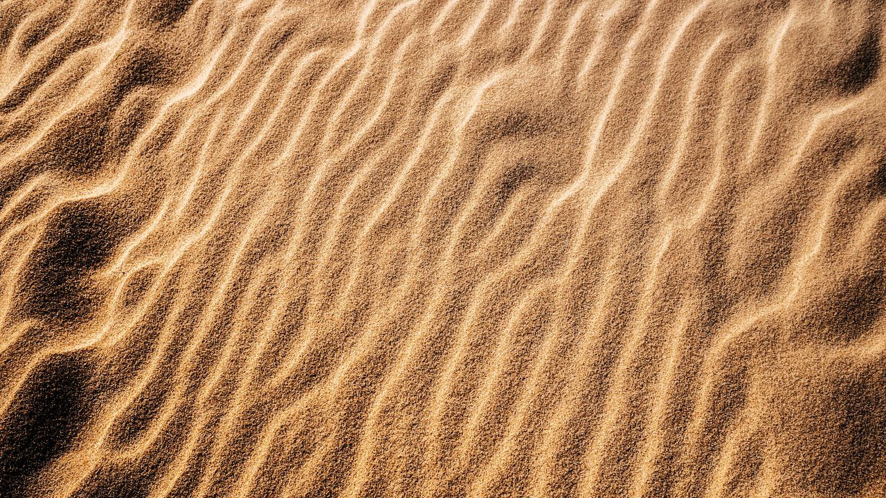 Wallpaper sand, waves, texture, desert