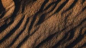 Preview wallpaper sand, waves, texture, brown