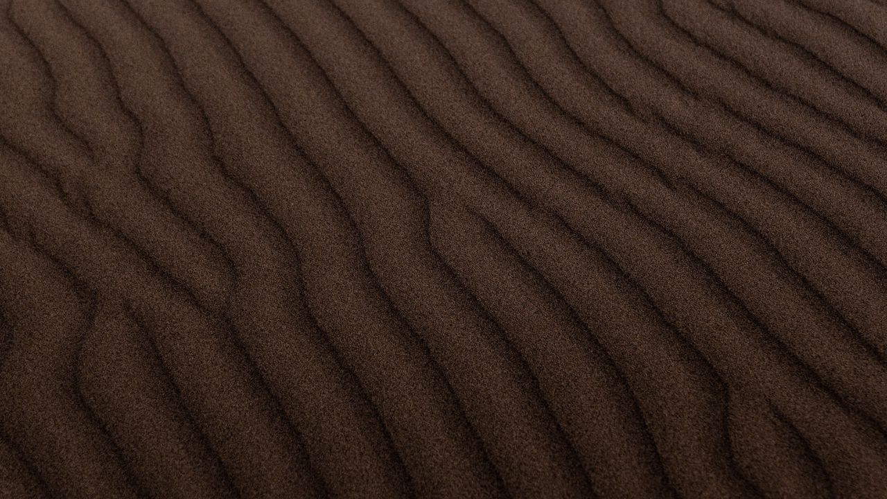 Wallpaper sand, waves, wavy, desert, traces, texture