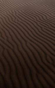 Preview wallpaper sand, waves, wavy, desert, traces, texture