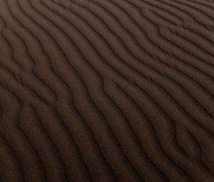Preview wallpaper sand, waves, wavy, desert, traces, texture