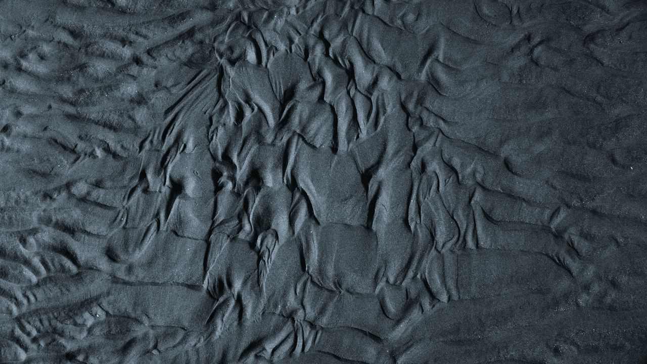Wallpaper sand, wavy, gray