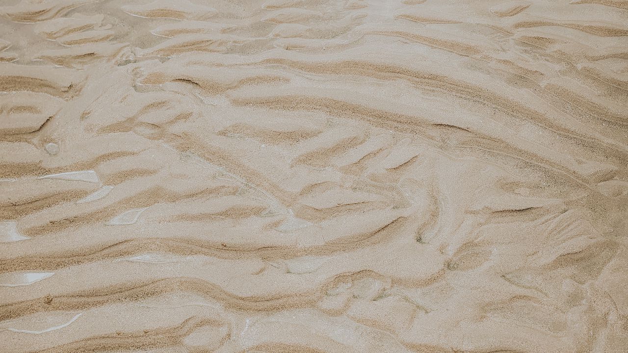 Wallpaper sand, wet, water, wavy, texture