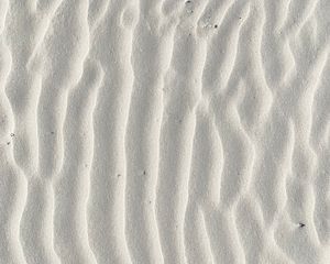 Preview wallpaper sand, white, texture, wavy