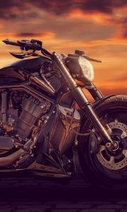 Preview wallpaper sandra dombrovsky, bike, motorcycle, style