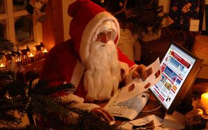 Preview wallpaper santa claus, new year, gifts