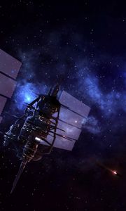 Preview wallpaper satellite, planet, universe, stars, nebula