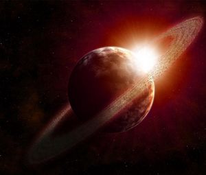 Preview wallpaper saturn, planet, round, space