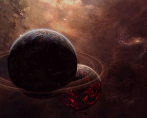 Preview wallpaper saturn, planets, space