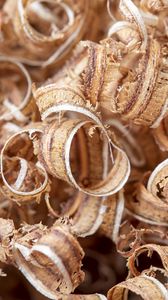 Preview wallpaper sawdust, wood, macro, brown