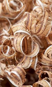 Preview wallpaper sawdust, wood, macro, brown