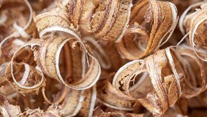 Preview wallpaper sawdust, wood, macro, brown