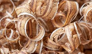 Preview wallpaper sawdust, wood, macro, brown