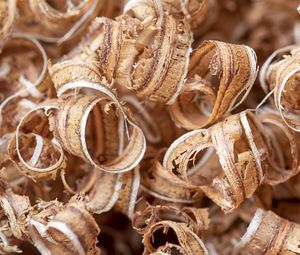 Preview wallpaper sawdust, wood, macro, brown