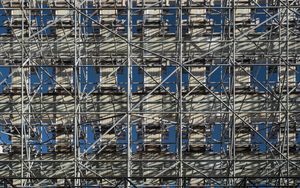 Preview wallpaper scaffolding, construction, building, metal