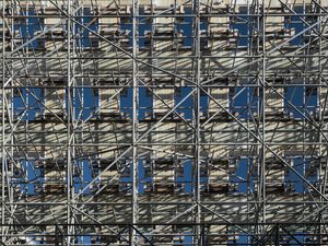 Preview wallpaper scaffolding, construction, building, metal