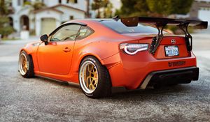 Preview wallpaper scion fr-s, red, side view