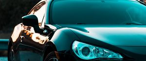 Preview wallpaper scion, headlight, black, supercar