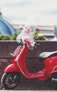 Preview wallpaper scooter, red, transport