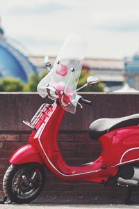 Preview wallpaper scooter, red, transport