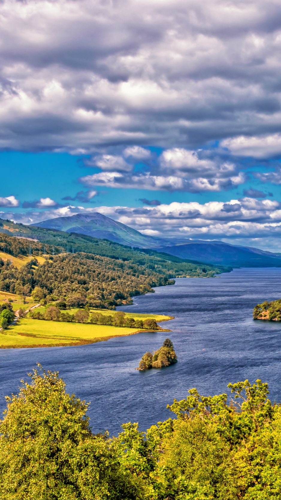 Download wallpaper 938x1668 scotland highlands lake hdr iphone 876s6  for parallax hd background