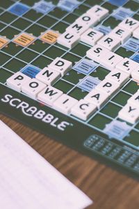 Preview wallpaper scrabble, board game, erudition