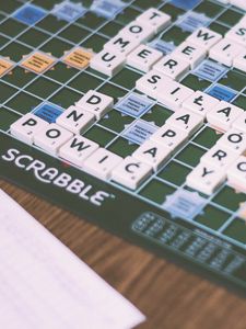 Preview wallpaper scrabble, board game, erudition