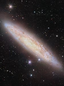 Preview wallpaper sculptor galaxy, galaxy, stars, space