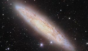 Preview wallpaper sculptor galaxy, galaxy, stars, space