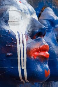 Preview wallpaper sculpture, art, face, paint