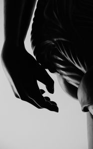 Preview wallpaper sculpture, hand, dark