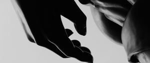 Preview wallpaper sculpture, hand, dark
