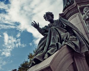 Preview wallpaper sculpture, statue, monument, scotland, edinburgh