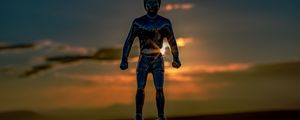 Preview wallpaper sculpture, statuette, figurine, metal, man