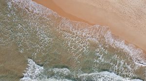 Preview wallpaper sea, aerial view, coast, beach