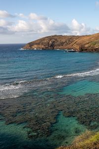 Preview wallpaper sea, bay, bottom, transparent, landscape