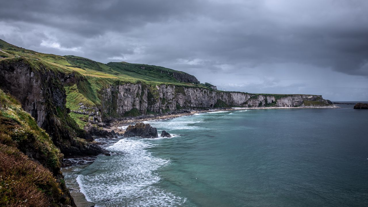 Wallpaper sea, bay, coast, rocks, landscape