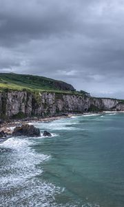 Preview wallpaper sea, bay, coast, rocks, landscape