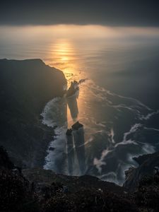 Preview wallpaper sea, bay, mountains, landscape, nature