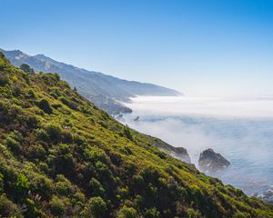 Preview wallpaper sea, bay, mountains, landscape