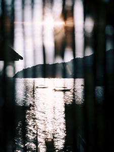 Preview wallpaper sea, bay, sun, rays