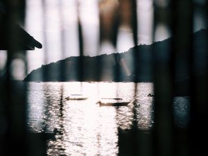 Preview wallpaper sea, bay, sun, rays