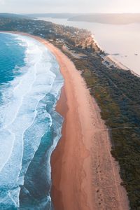 Preview wallpaper sea, beach, aerial view, bay, coast