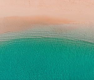 Preview wallpaper sea, beach, aerial view, water, sand